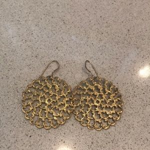 Gold statement earrings